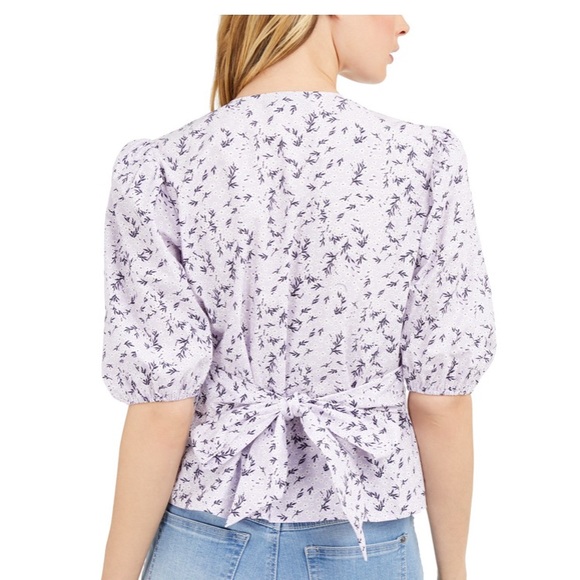 INC Floral Puff-Sleeve Blouse, - Picture 2 of 11